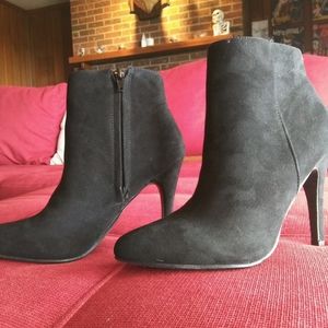 Madden NYC Black Bootie Heels